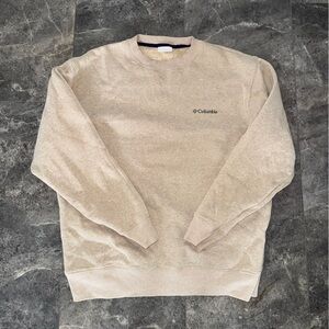 Columbia Sweatshirt Beige Size Medium
